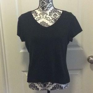 Ladies short sleeve V-neck t-shirt